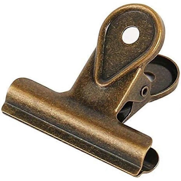 4-pack Metall Gemklämmor, Multifunktionella Pappersklämmor för Kontor och Hem