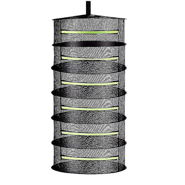 (Style A 6 Lag) Lagdelt Tørrenet til Urter Hængende Kurv Foldbar Tørrestativ Urte Tørrenet Tørretumbler Pose Mesh til Blomster Knopper Planter Organizer