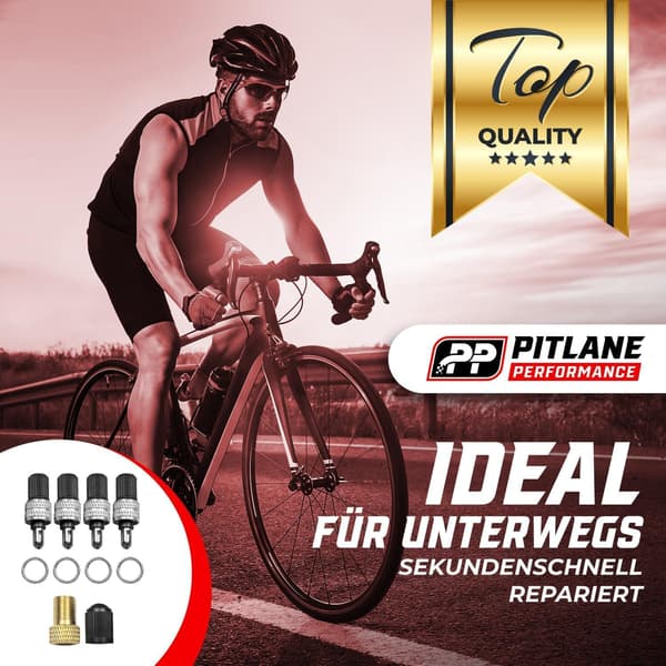 22-delt cykelventil reparationssæt i sølv, 24mm x 10mm x 9mm