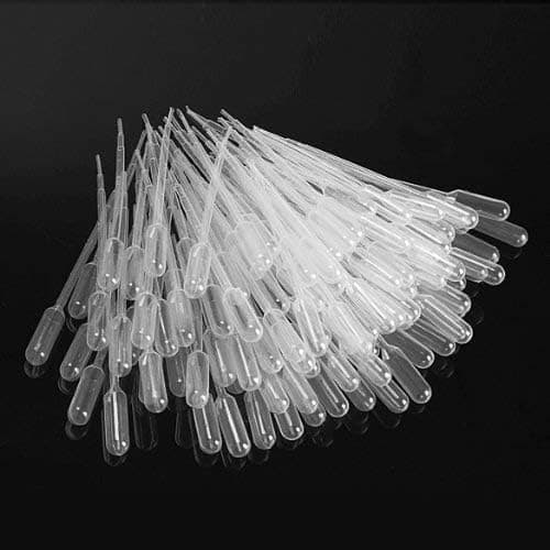 30 kappaletta pipettejä, muovipipettejä, siirtopipettejä valmistettu