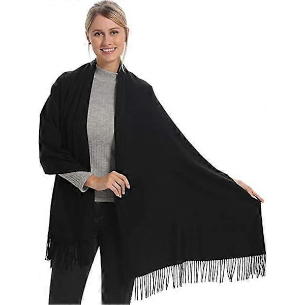 Myk Kasjmir Ullblanding Skjerf Sjal Pashmina Akryl og Sjal for Kvinner