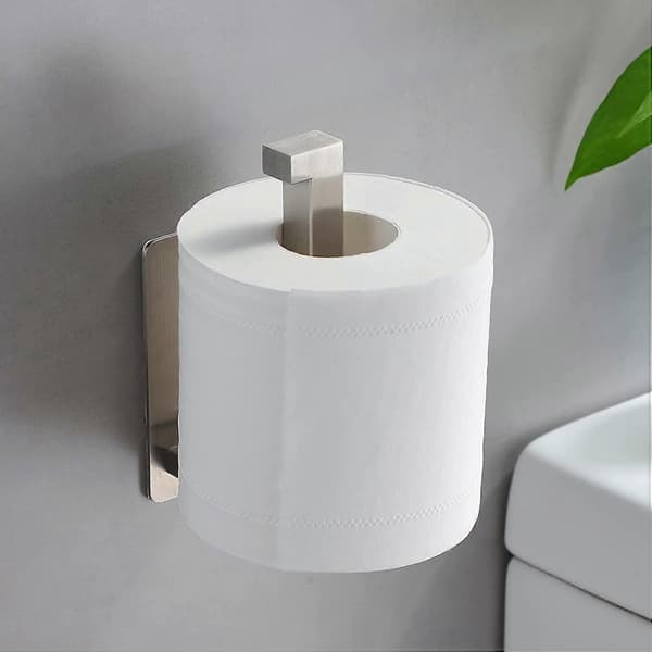 Dww-Toiletpapirholder, Toiletpapirholder uden Boring Rustfrit Stål Toiletpapirrulleholder til Badeværelse
