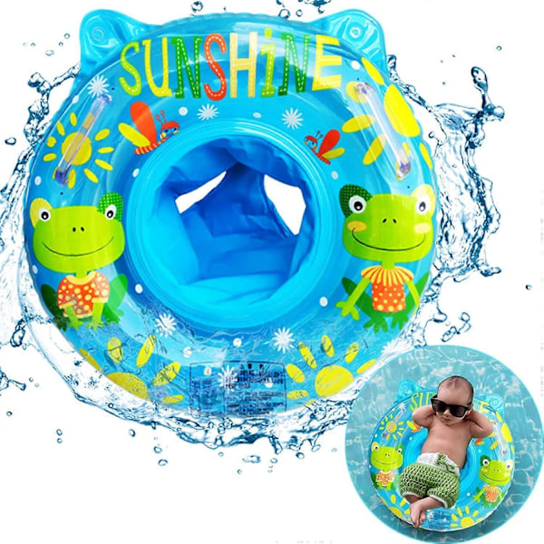 Babyboj, Baby Badring, Uppblåsbar Badring, Baby Badring, Baby Poolstol, Flytande Badring, Lämplig för 6-36 Månader Baby