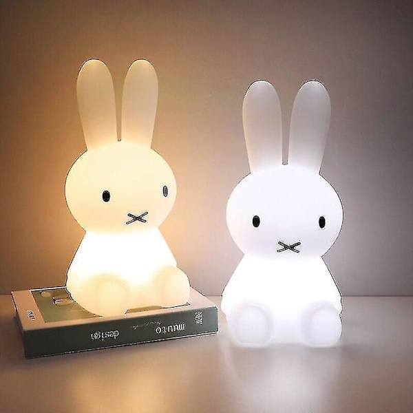 LED Nattlys, Barnebelysning Leketøy Kanin Romdekor Fargerikt Nattlys, Egnet for Gave til Barn, Hjemmedekorasjon, Nattbordslampe, Ra