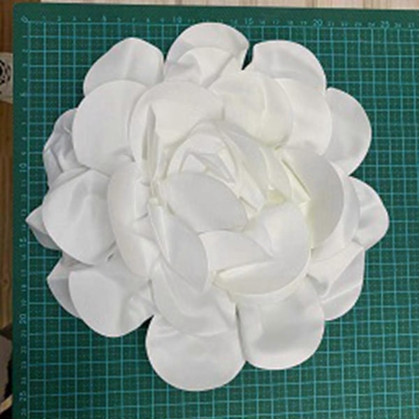 (Grå) Stilfull Lapel Blomma Accessoar Trendig Satäng Blomma Broschnål Kragstift Ornament för Modeentusiaster Grå