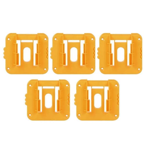5 stk. kompatibel med Dewalt 18V batterioppbevaringsstativholder Batteriholder