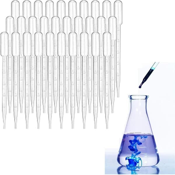 30 kappaletta pipettejä, muovipipettejä, siirtopipettejä valmistettu