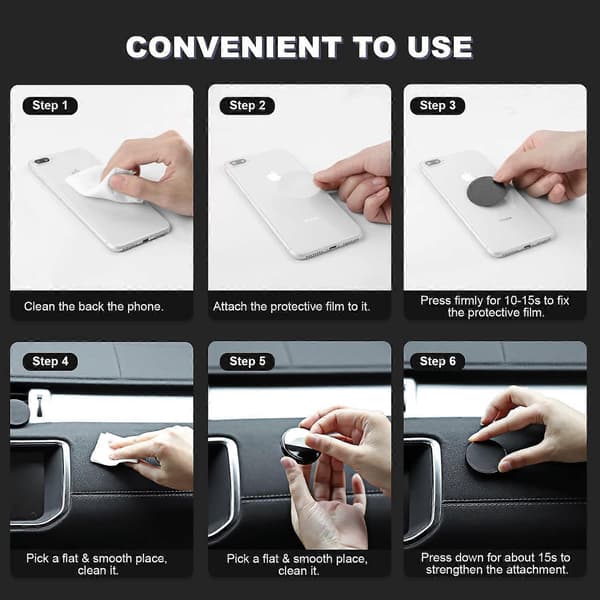 Magnetisk biltelefonholder, Universal smartphoneholder til biltilbehør Kompatibel med iPhone 13 12 Pro Max Samsung Galaxy Note Oneplus Huawei
