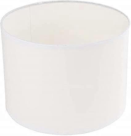 Hvit, rund lampeskjerm for lamper, 26cm x 19 cm