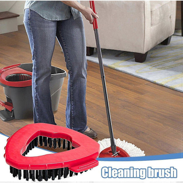 Total 1 kpl hankausharja, yhteensopiva O-Cedar Spin Mop 1 tankkijärjestelmän kanssa, Spin Mop -varapään hankausharja