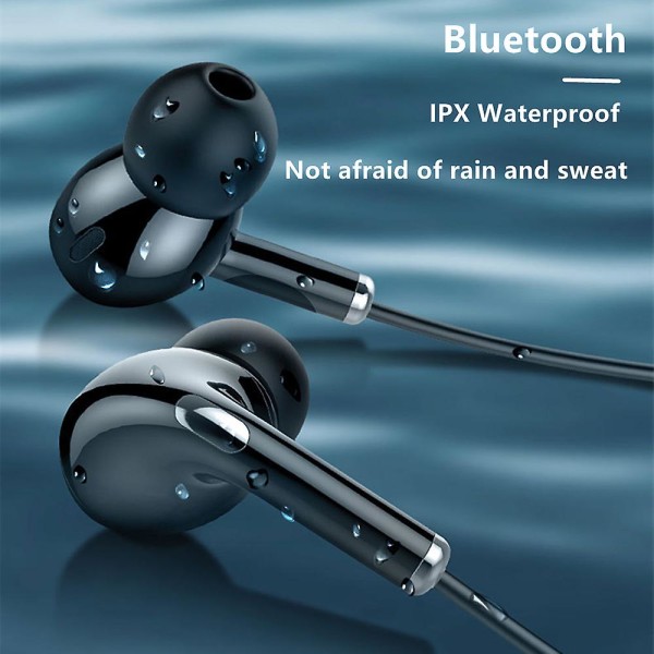 Bluetooth 5.0 Hörlurar Trådlöst Headset Vattentätt Sport