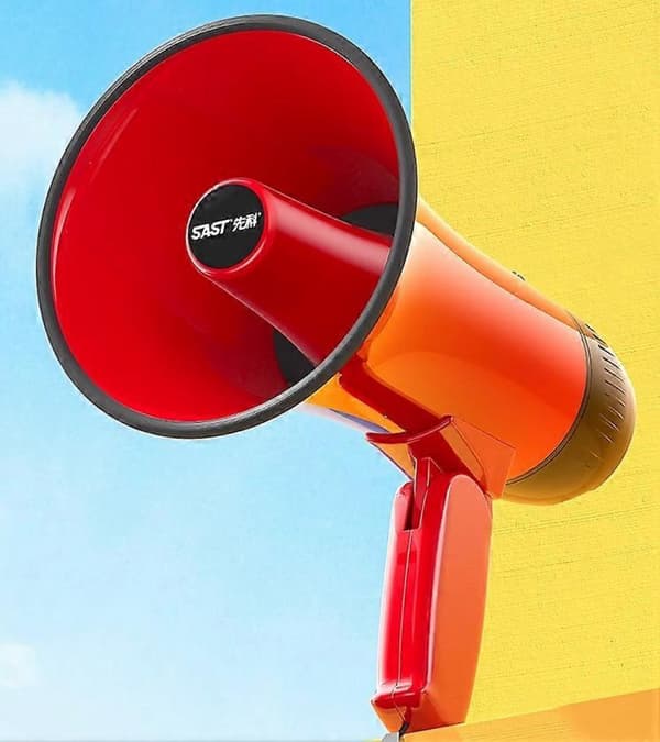 Bärbar Megafon Megafonhögtalare Med Siren/larmlägen