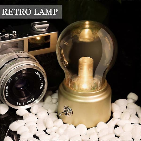 Liten LED bordlampe, nattlys til soverom, dimbar LED-belysning, kreativ dekor bordlampe