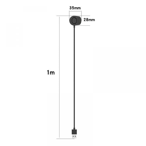 Kompatibel med Suunto 7 USB magnetisk ladekabel lader med datafunksjon og brikkebeskyttelse, lengde: 1m
