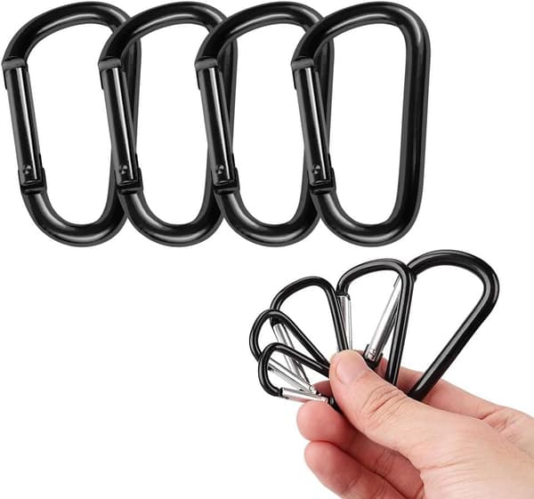 4 karbinhakar, aluminiumkarbiner