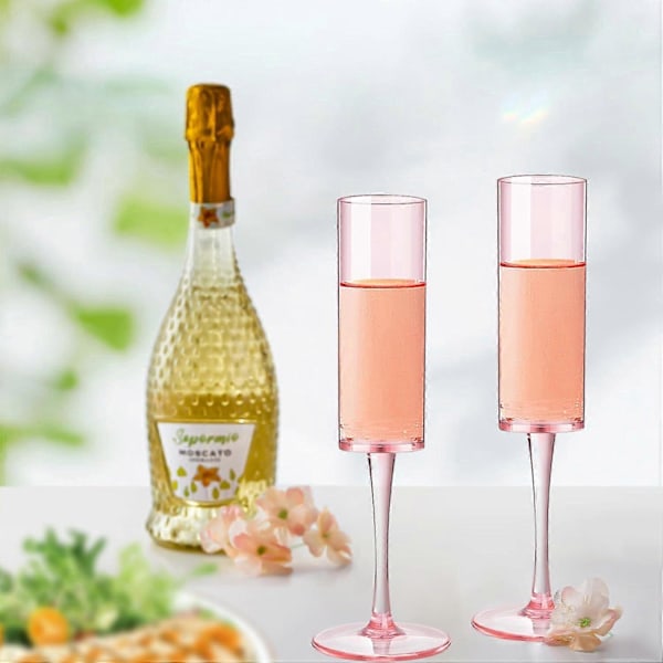16-Pakning Gjenbrukbare Champagneglass - 177ml Plast Toastglass for Arrangementer