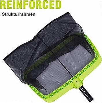 Pool net - Dyb pool net - Pool rengøring - Med forstærket plastikramme - Til pool, dam, spa, fiskedam, vandland