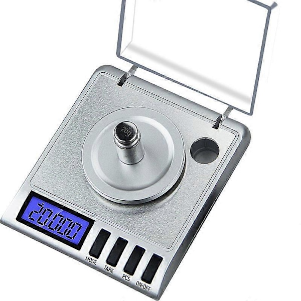 Smart Weigh GEM20 Högprecisions digital smart våg 20x0.001g. Idealisk för att väga ädelstenar, smycken och andra värdesaker