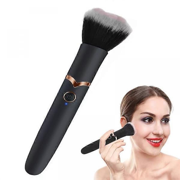 Kosmetik Makeup Blending Brush med 10 vibrationsfrekvenser til hurtig makeup elektrisk makeup puff