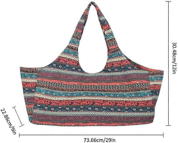 Yogamåtte taske 74 x 23 x 30 cm passer til de fleste måttestørrelser