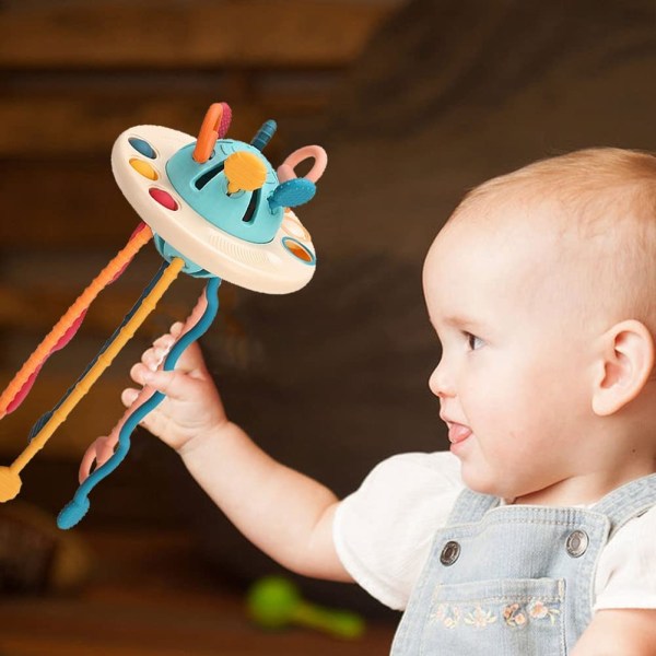 Baby silikon dragsnöre interaktiv leksak Montesso