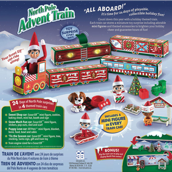 Xmas Train Advent Calendar Xmas 24 Days Countdown Calendar