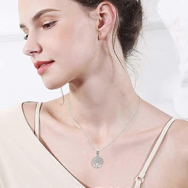(A)S925 silver halsband med hänge för Alla hjärtans dag