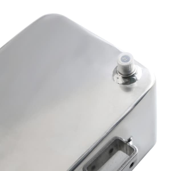 Silver Universal 2l Aluminium Vattenkylare Header Overflow Expansion Återvinningsbehållare För Bilreparation Underhåll