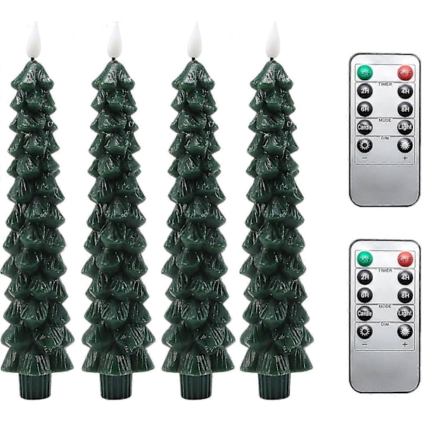 LED Flammeløse Stavlys, Batteridrevet, for Juledekorasjon