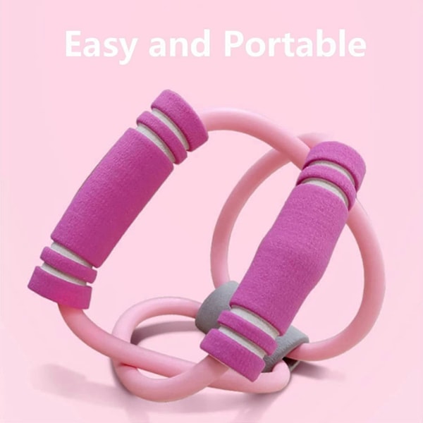 4 Stykker 8-Formet Trækreb Brystudvider Pilates Løfte Elastisk Træningsbælte Elasticitetsbælte Strækrem Yoga Fitnessudstyr