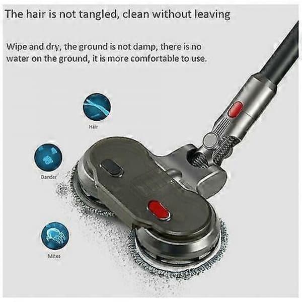 Kompatibelt med Dyson V15 elektrisk moppehoved til våd og tør rengøring, udskiftelige dele til V15