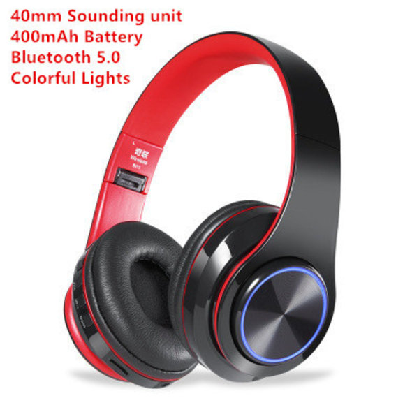 Bluetooth Headset Hörlurar Handsfree trådlösa hörlurar BH3BLACK+RED