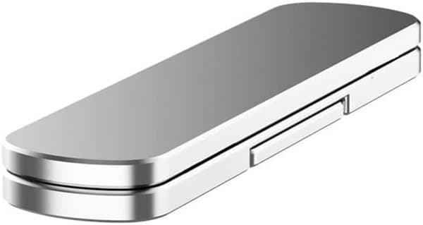 Mobiltelefon Ringhållare Fingerringstativ 360° Roterande Vikbart Aluminiumlegering Mobiltelefonhållare Silver