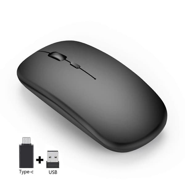 2.4G ladattava langaton hiiri (musta)
