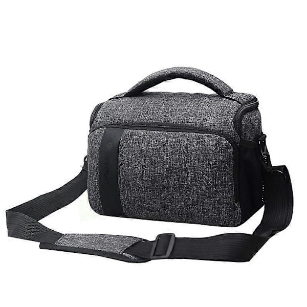 23cm*12cm*17cm (Grå) Kompakt Kameraväska för SLR/DSLR med Vattentätt Regnskydd