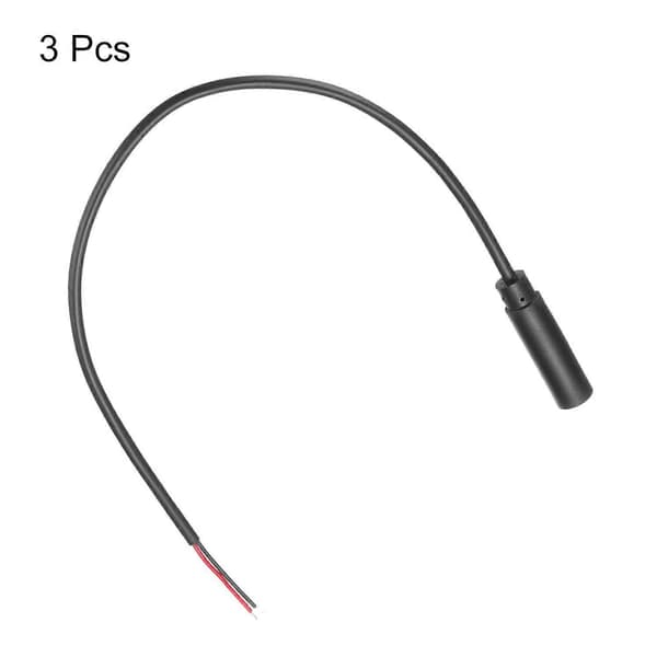 3 stk 2,5 mm hunnplugg til bare ledning åpen ende erstatning kompatibel med TRS 2-polet stereo mono