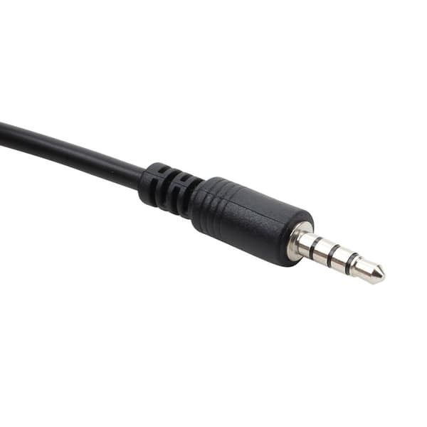 USB-kontakt, AUX, 3,5 mm jack for lyddata ladekabel svart