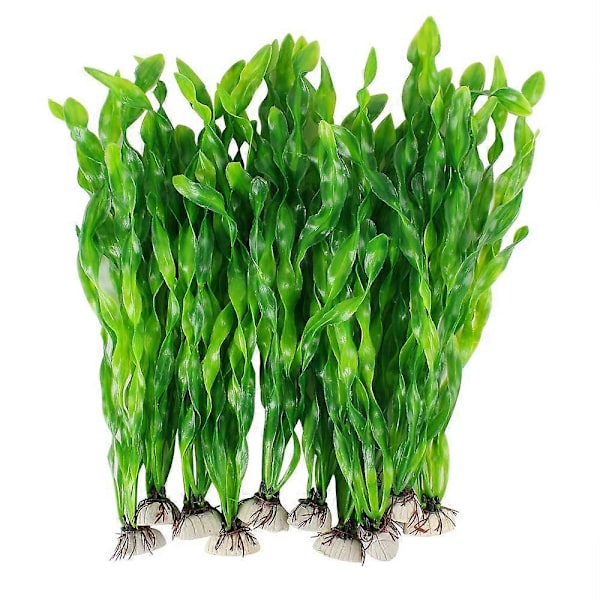 10 stk. Plast Grønne Kunstige Alger Planter for Akvarium Fisketank Dekor
