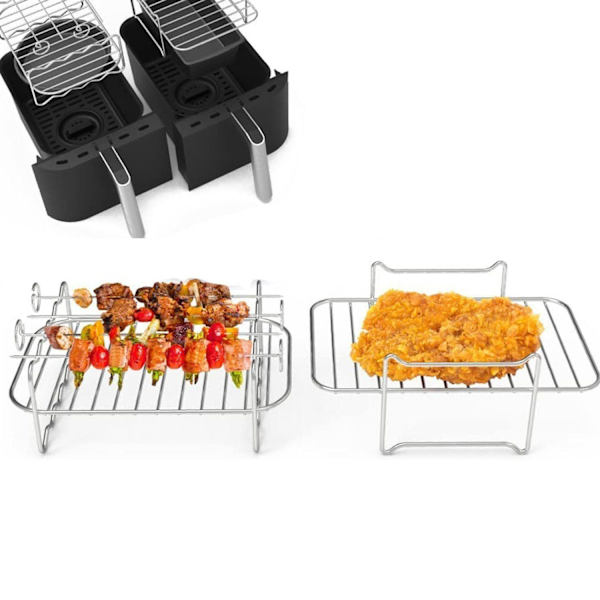 Airfryer tilbehør Zone Airfryer Grillrist Rustfritt stål