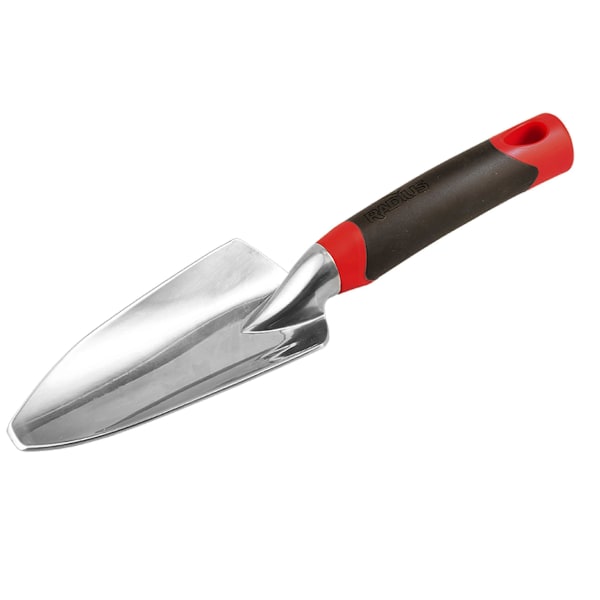 Ergonominen punainen istutuslapio - Kestävä puutarhatyökalu maaperän kaivamiseen ja istutukseen