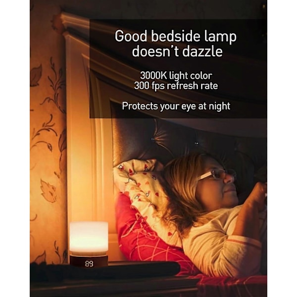 stk. timer natlampe, dæmpbar LED natlampe, natlamper til børn og børneværelse, bomuld, søvnfremmende belysning, genopladelig, batteridrevet