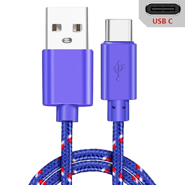 USB Type C-kabel USB C-kablar Typ-c Data Lila för typ C 1m