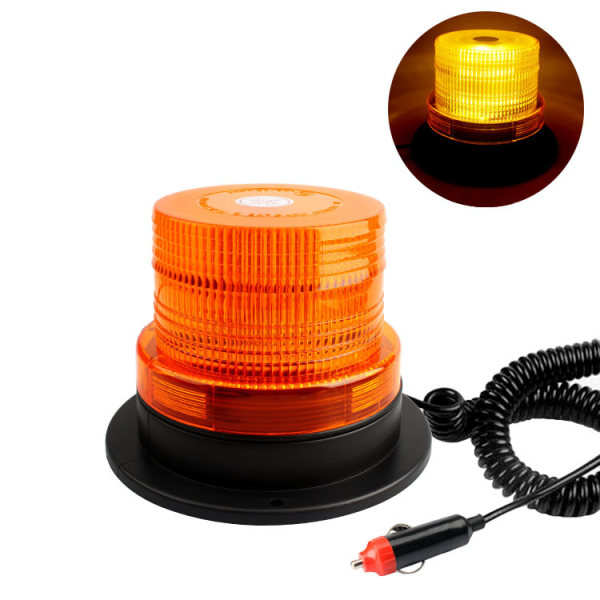LED Nödblixt blinkande trafikvarningssignal gul