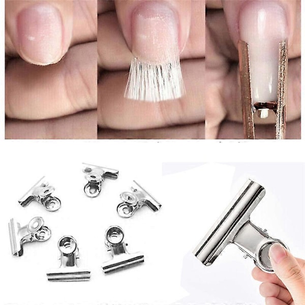 12st Stereotyp Nagel Fiber Förlängning C Böjd Form Klämma Fixerad Klämma Rund Nagelmodell Klämma