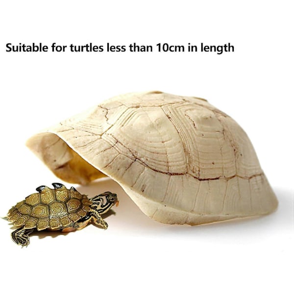 Skilpaddeskall Reptilskjul Terrarium med Gjemmelekehuler Resin Klatreplattform