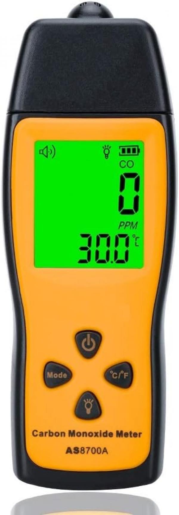 Håndholdt kulilte-måler, 80Db CO-lækagedetektor, CO-gasanalysator