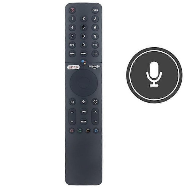 XMRM-19 Kompatibel med Xiaomi TV Ersättningsfjärrkontroll Stöder Röstfunktion