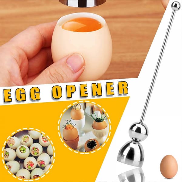 Praktisk kokt eggtopper Eggeskallknekker Klipper Saks Klipper Åpner OK 0255 i rustfritt stål