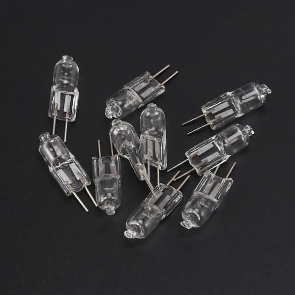 10 x G4 Halogen Lys Lampe Belysning 10W Varm Hvit