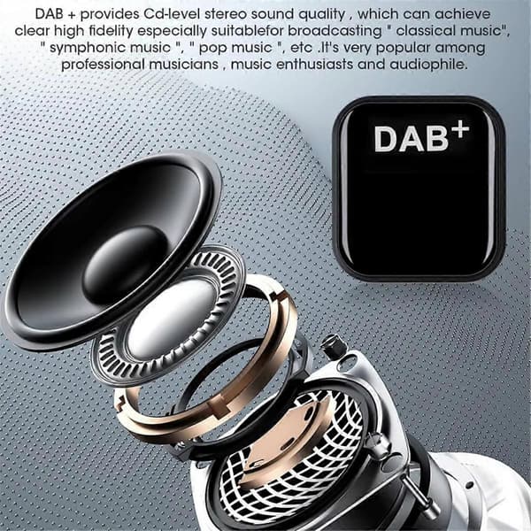 DAB+ Antenne for Android Bilradio med USB Adapter GPS Stereo DAB Mottaker Spiller for Europa Univer
